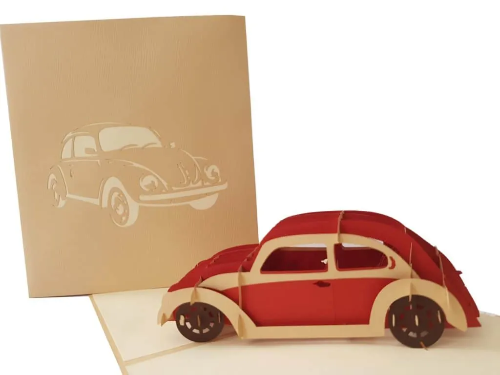 Car Pop Up Cards Coza Card Unique Gift Greeting Cards