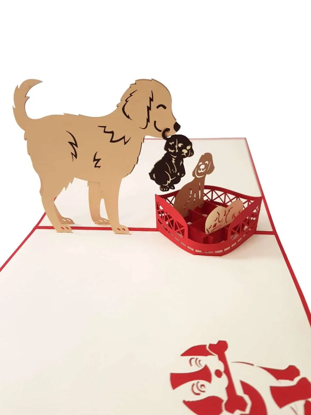 Dog and Puppies Pop Up Cards Coza Card Unique Gift Greeting Cards 2