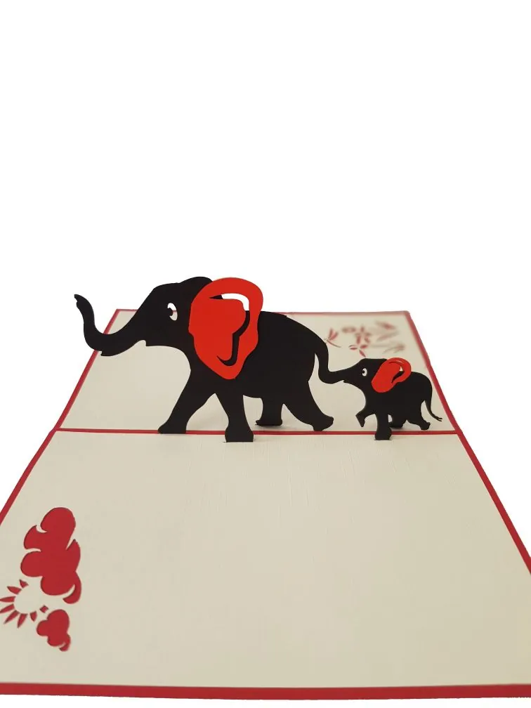 Elephant Pop Up Card Coza Card Unique Gift Greeting Cards 2