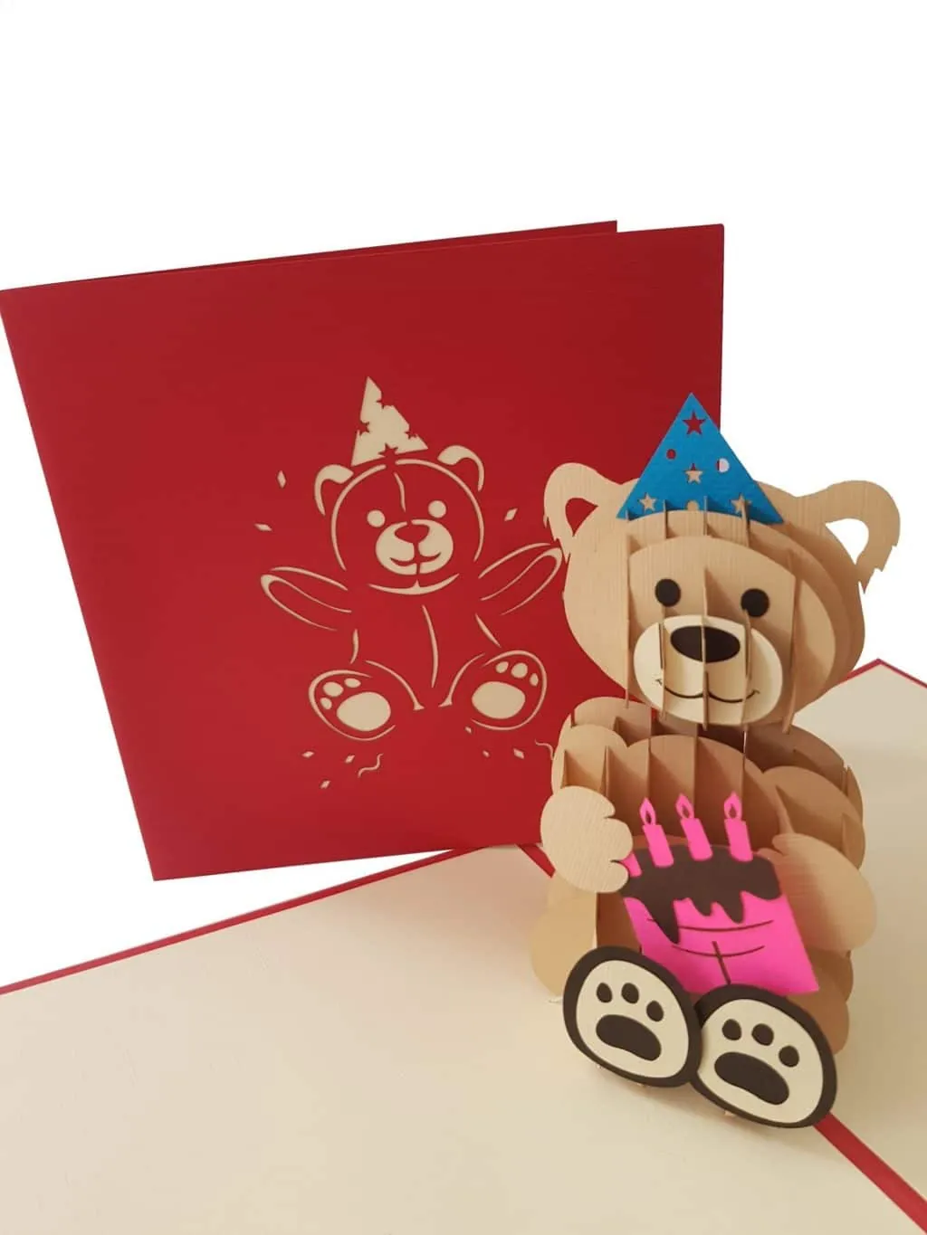 Birthday Bear 3D pop up card