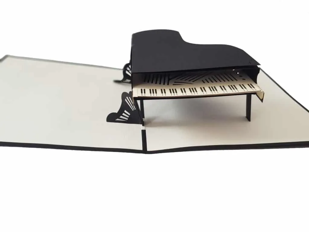 Piano Pop Up Cards Coza Card Unique Gift Greeting Cards